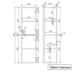 Sundaze Bathroom Furniture Storage Cabinet Wall Mounted 1200mm White Tall Unit - thumbnail 3