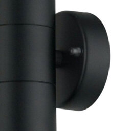 First Choice Lighting Set Of 2 Blaze Black Outdoor Up Down Wall Lights - thumbnail 6