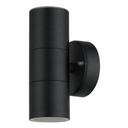 First Choice Lighting Set Of 2 Blaze Black Outdoor Up Down Wall Lights - thumbnail 3
