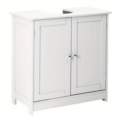 Under Sink Cabinet Bathroom Basin Unit Cupboard Storage Furniture White - image 1
