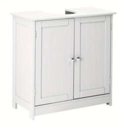 Under Sink Cabinet Bathroom Basin Unit Cupboard Storage Furniture White - thumbnail 1