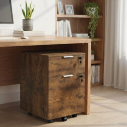 Homcom 2 Drawer Filing Cabinet With Adjustable Hanging Bars For A4 And Letter - thumbnail 9