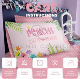 Gc Gaveno Cavailia Printed Kids Fitted Sheet Cutie Suraus Double Pink Pollycotton Sheets For Children Bedding - thumbnail 4