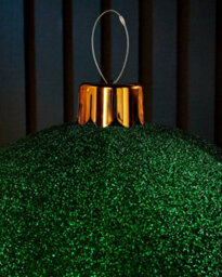 WeRChristmas Inflatable Tinsel Christmas Bauble, Green, 66 Cm - thumbnail 3