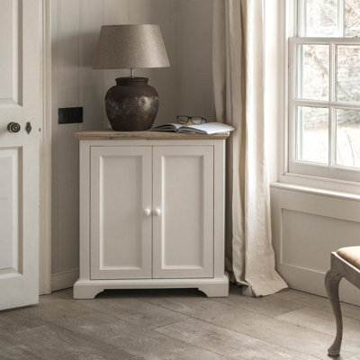 Statement Furniture Florence Corner Sideboard With Cupboard - White - image 1