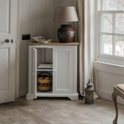 Statement Furniture Florence Corner Sideboard With Cupboard - White - thumbnail 2
