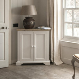 Statement Furniture Florence Corner Sideboard With Cupboard - White