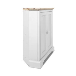 Statement Furniture Florence Corner Sideboard With Cupboard - White - thumbnail 6