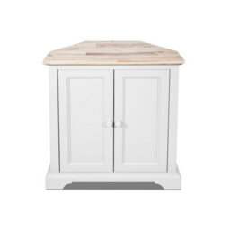 Statement Furniture Florence Corner Sideboard With Cupboard - White - thumbnail 3
