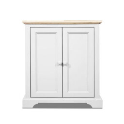 Statement Furniture Florence Corner Sideboard With Cupboard - White - thumbnail 4