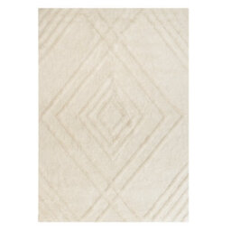 Beliani Kids Rug Ziro  Light Beige 140 X 200 Cm Cotton - thumbnail 1