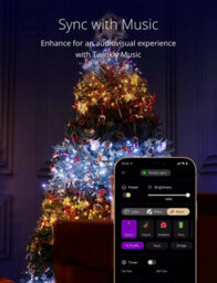 Twinkly Strings App-Controlled Led Christmas Lights With 400 Aww 32M Black Wire. Indoor And Outdoor Smart Lighting Decoration - thumbnail 6