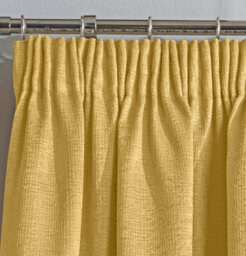 Enhanced Living Matrix Ochre 66 X 90 Inch (168X229Cm) Tape Top Thermal Noise Reducing Dim Out Curtains (Pair) - thumbnail 3