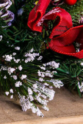 Christmas Tree World 180Cm Decorated Mixed Pine Garland With Red & Gold Baubles - thumbnail 6