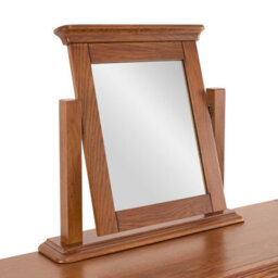 The Furniture Market French Chateau Dark Oak Vanity Mirror Adjustable Solid Oak Dressing Table Mirror Bedroom Mirror Vanity Mirror - thumbnail 4