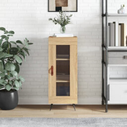 Berkfield Classic Sideboard Sonoma Oak 34.5X34X90 Cm Engineered Wood - thumbnail 2