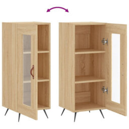 Berkfield Classic Sideboard Sonoma Oak 34.5X34X90 Cm Engineered Wood - thumbnail 9