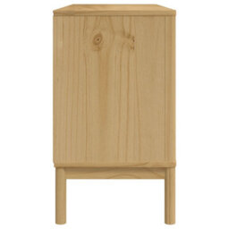 Berkfield Sideboard Floro Wax Brown 114X43X74 Cm Solid Wood Pine - thumbnail 6