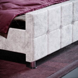 Lassic Vida Designs Valentina Crushed Velvet Silver Ukfr 4Ft6 Double Bed Frame, 190 X 135Cm - thumbnail 4
