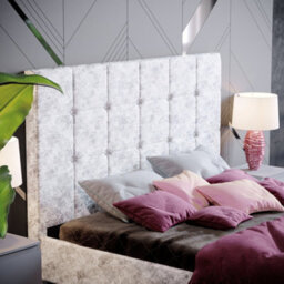 Lassic Vida Designs Valentina Crushed Velvet Silver Ukfr 4Ft6 Double Bed Frame, 190 X 135Cm - thumbnail 3