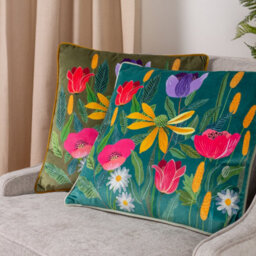 Wylder Nature House Of Bloom Celandine Polyester Filled Cushion - thumbnail 4