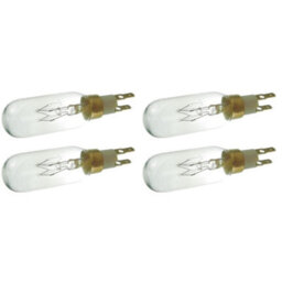 4 X Compatible T-Click 40W 240V Fridge Freezer Light Bulbs For Whirlpool, Maytag & Smeg By Ufixt - thumbnail 1