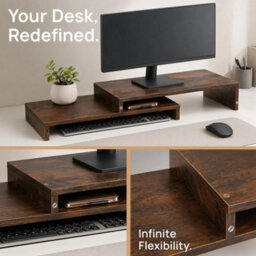 Desktop Monitor Stand Organizer For Monitor - thumbnail 4