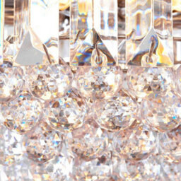 6 Light Chandelier Pendant Chrome Clear Shade Hanging Ceiling Feature Lamp Bulb - thumbnail 5