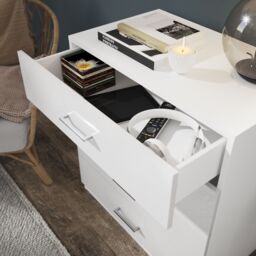 GoodHome Atomia All In One Matt & High Gloss White No Effect 4 Drawer Deep Chest (H)804mm (W)750mm (D)466mm - thumbnail 5