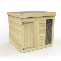 Buttercup Farm 4Ft X 4Ft Dog Kennel And Run - Wood - L127 X W127 X H127 Cm - thumbnail 2