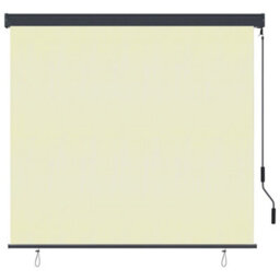 Berkfield Outdoor Roller Blind 160X250 Cm Cream - thumbnail 2