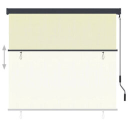 Berkfield Outdoor Roller Blind 160X250 Cm Cream - thumbnail 3