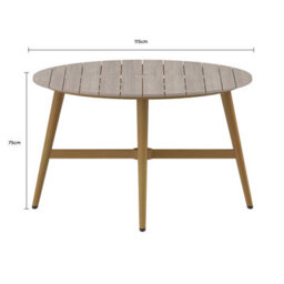 Charles Bentley Almada 4 Seater Dining Set Outdoor - thumbnail 9