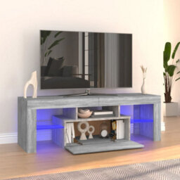Walplus Tv Cabinet With Led Lights Grey Sonoma 120X35X40 Cm - thumbnail 1