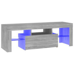 Walplus Tv Cabinet With Led Lights Grey Sonoma 120X35X40 Cm - thumbnail 2