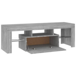 Walplus Tv Cabinet With Led Lights Grey Sonoma 120X35X40 Cm - thumbnail 4