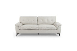 Home Detail Dylan 3 Seater Sofa, Cream Linen Fabric - thumbnail 3