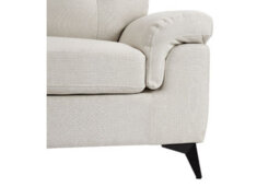 Home Detail Dylan 3 Seater Sofa, Cream Linen Fabric - thumbnail 6