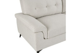 Home Detail Dylan 3 Seater Sofa, Cream Linen Fabric - thumbnail 7