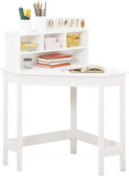 Xample Wooden Kids Study Table And 1 Chair Set With Storage & Reversible Hutch Corner Writing Desk, Art & Homework Station Home & School - thumbnail 4