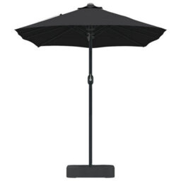 Berkfield Modern Garden Parasol Black 385 X 209 X 244 Cm Fabric - thumbnail 5