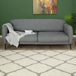 The Rugs Moroccan Shaggy Rugs And Runners Soft  High Pile Ivory And Grey Living Room Kitchen Hallway 700 - thumbnail 8