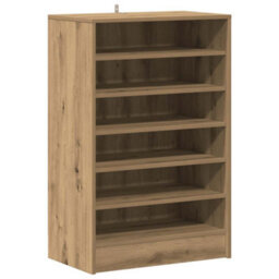 Vidaxl Shoe Cabinet Artisan Oak 60X35X92 Cm Engineered Wood - thumbnail 2