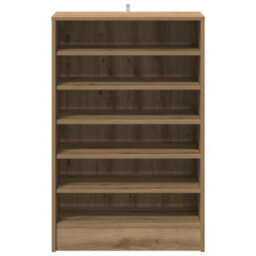 Vidaxl Shoe Cabinet Artisan Oak 60X35X92 Cm Engineered Wood - thumbnail 4