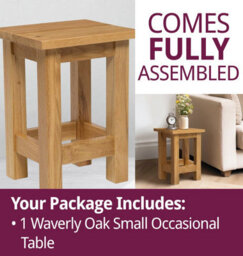 Hallowood Furniture Waverly Oak Small Occasional Table - thumbnail 7