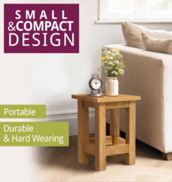 Hallowood Furniture Waverly Oak Small Occasional Table - thumbnail 5