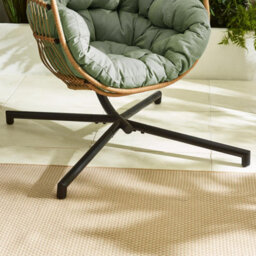 Furniturebox Green Rattan Egg Chair, Swinging Garden Egg Chair, Patio Deck Outdoor Egg Chair, Comfy Garden Chair + Free Cover - thumbnail 5