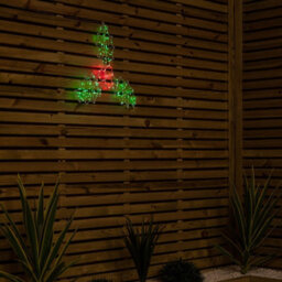Samuel Alexander 46Cm Light Up Holly With Berries Christmas Silhouette With Red And Green Leds - thumbnail 7