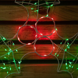 Samuel Alexander 46Cm Light Up Holly With Berries Christmas Silhouette With Red And Green Leds - thumbnail 5