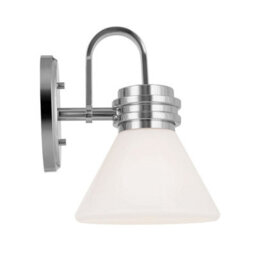 Luminosa Lighting Elstead Kichler Farum Bathroom Wall Lamp Classic Polished Chrome 3000K Ip44 1X G9 - thumbnail 5